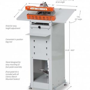 Clamco Model 825 Stand for Bench Mounted Sealer 486x600